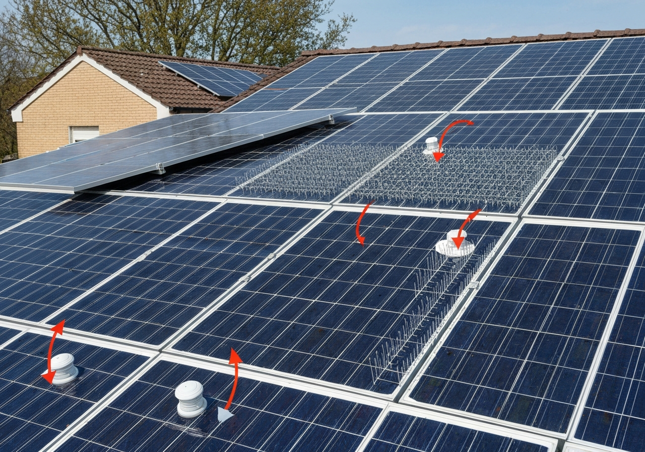 Smart Solar: Protect Your Las Vegas Panels from Pigeons From Day One!