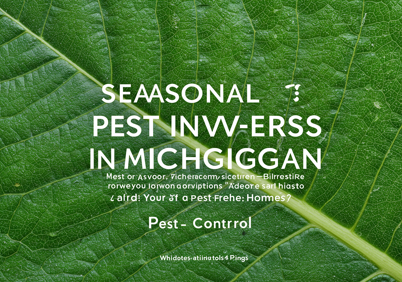 Michigan Seasonal Pests: Great Lakes PestGuard Home Protection
