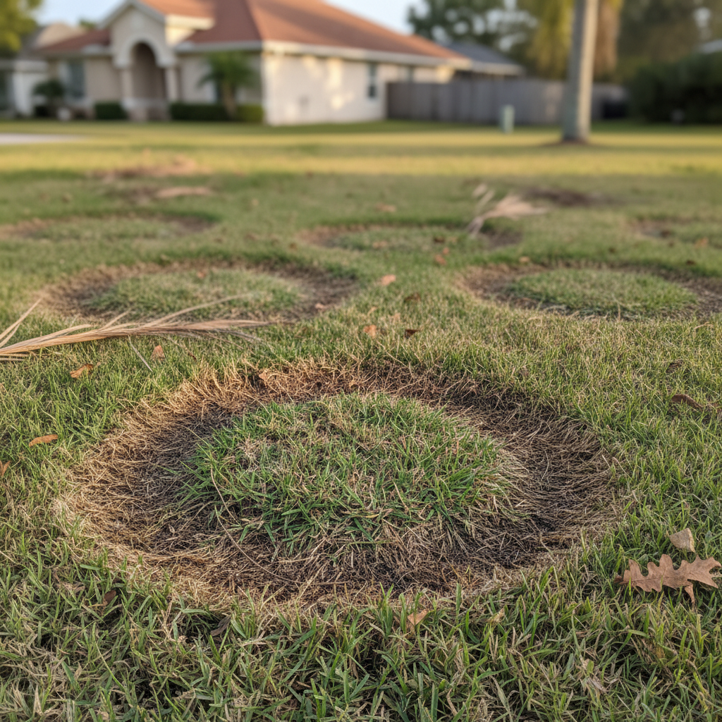 Brown Circles in Your Vero Beach Lawn This Fall? It Could Be Large Patch Fungus