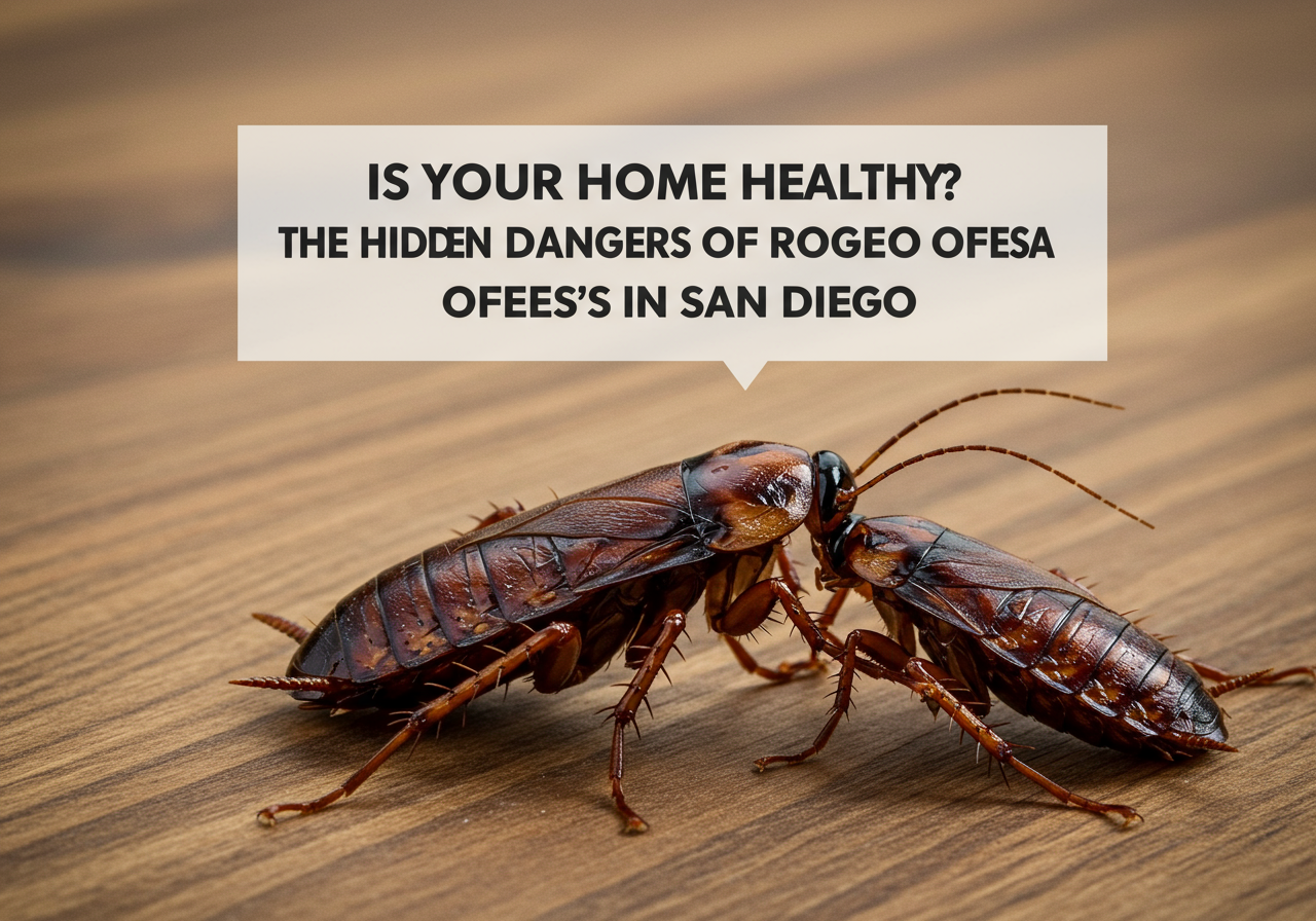 Is Your San Diego Home Truly Healthy? Uncover the Hidden Dangers of Roaches & Fleas