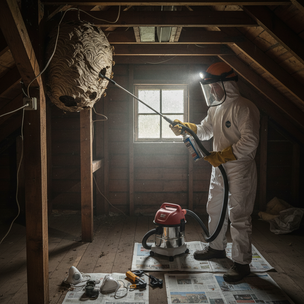 Wasp Nest in Attic: Safe Removal Guide | Beeline Pest Control