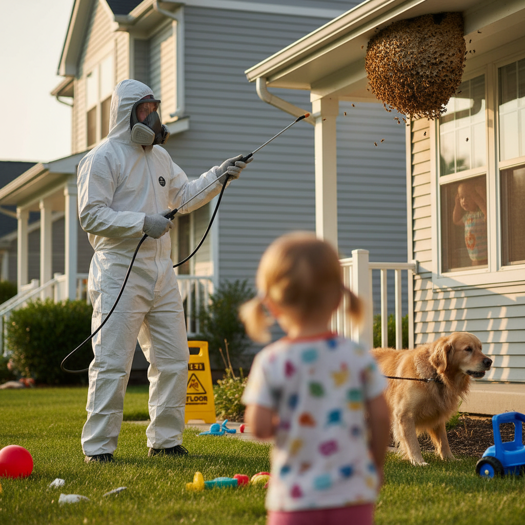 Is It Safe to Spray Wasps Near Kids and Pets?
