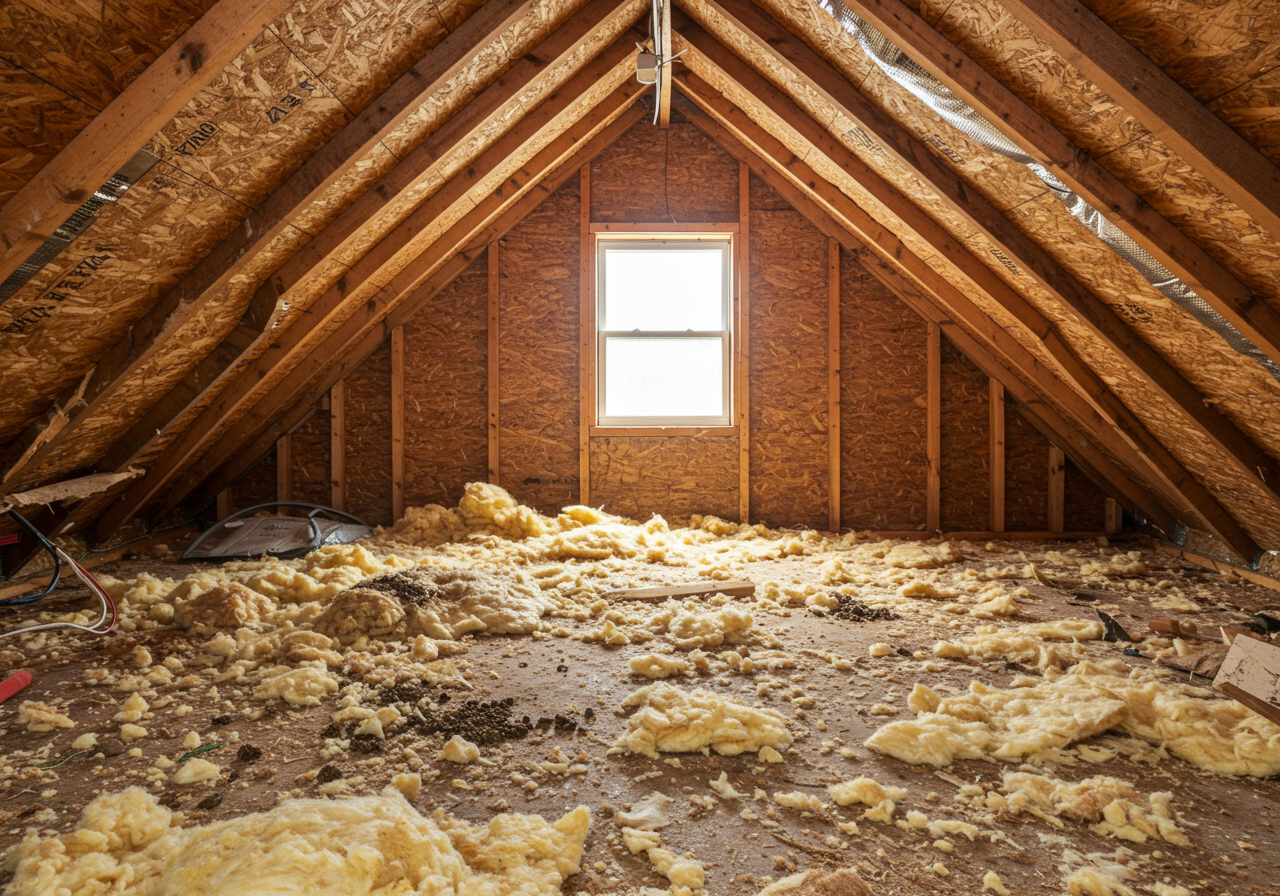 Attic Insulation Removal Deltona FL | Wildlife Damage Cleanup