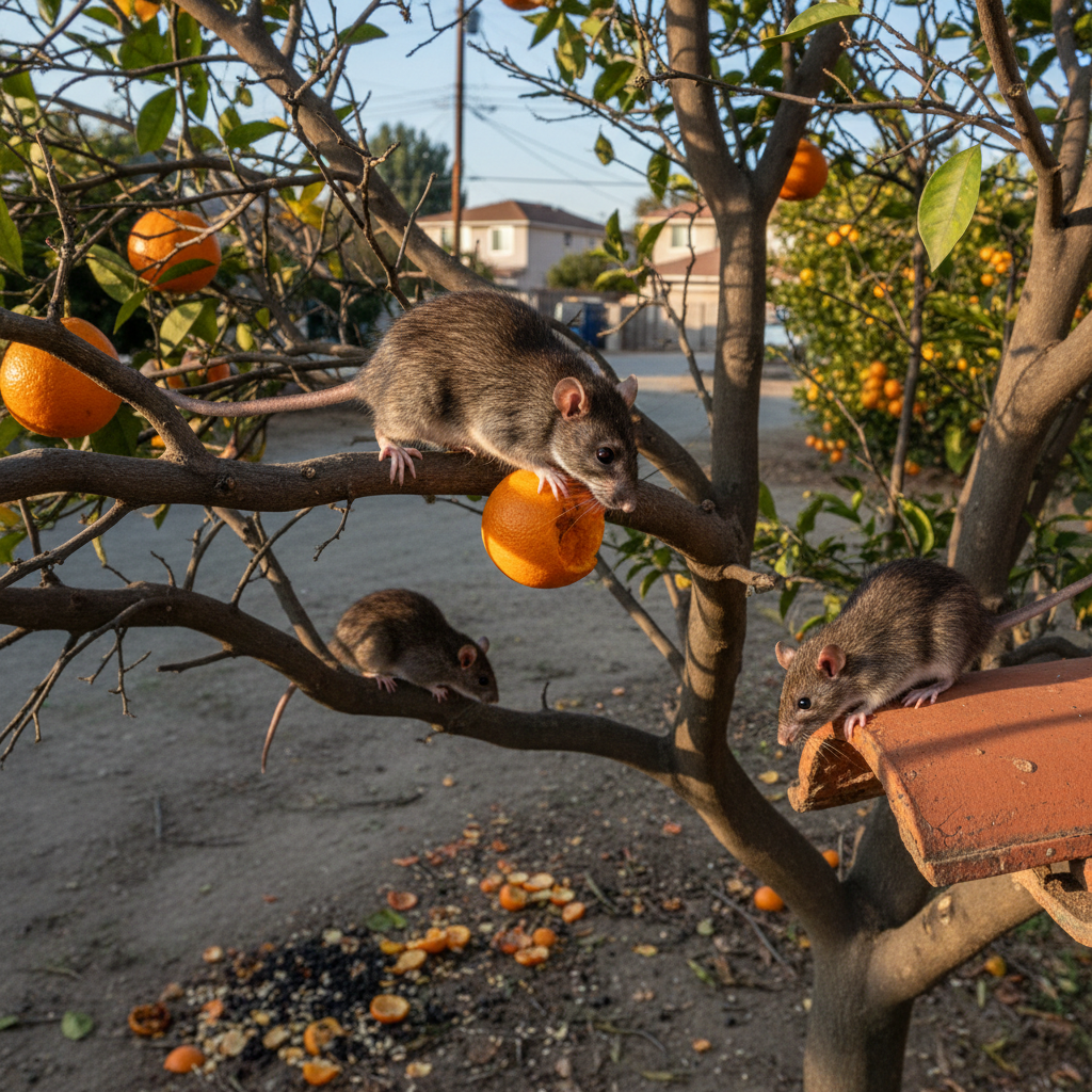 Roof Rats Around Eastvale Trails, Attics, and Fruit Trees