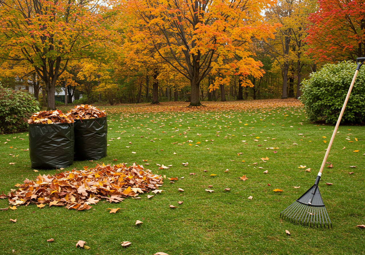 Fall Leaner Fall Cleanup Services in Andover, MN | Augusta Greens LLC