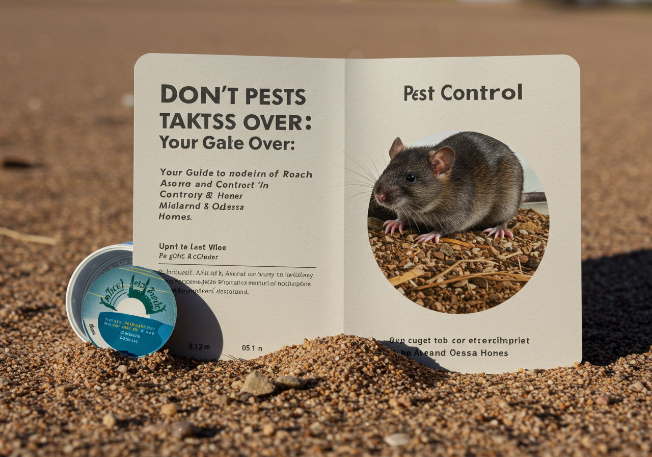 Don't Let Pests Take Over Your Midland & Odessa Home: Rodent & Roach Control Guide