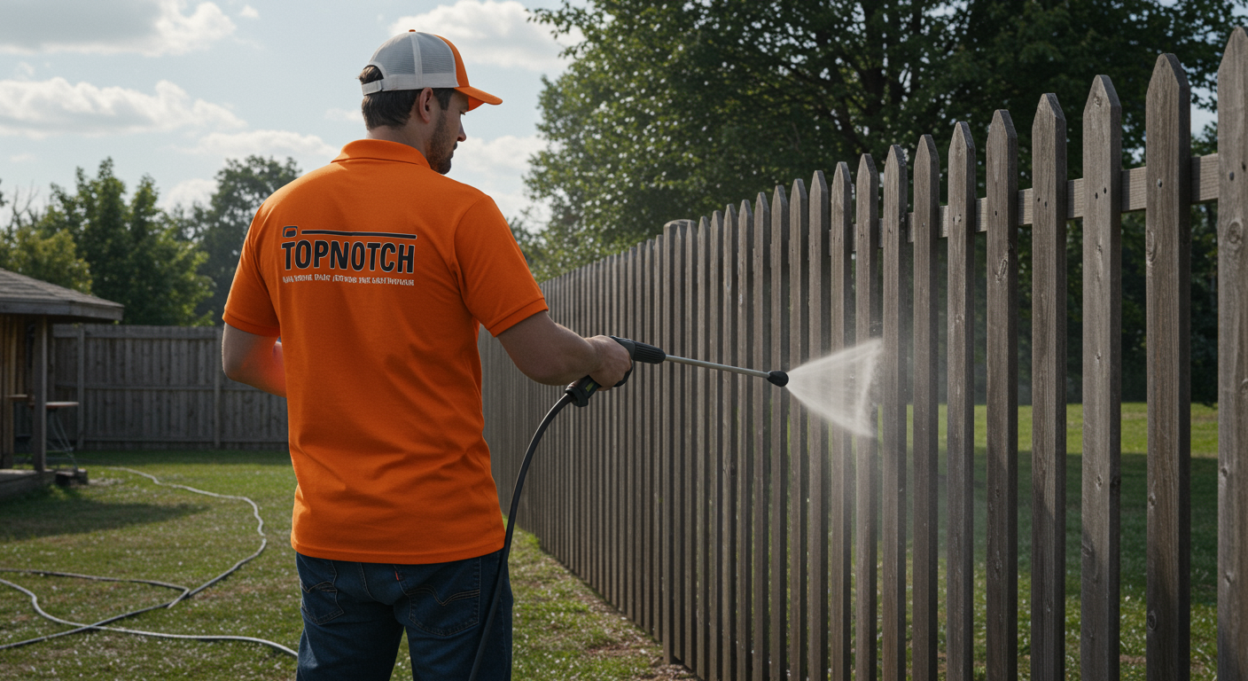 Fence Washing Lady Lake, FL | TopNotch Landscaping